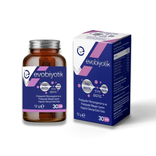 Evobiyotik Probiyotik Mikroorganizma ve Prebiyotik Bileşen İçeren Kapsül Takviye Edici Gıda