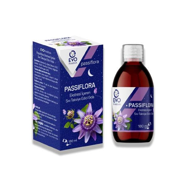 EVOPHARMA Passiflora Ekstresi İçeren Sıvı Takviye Edici Gıda