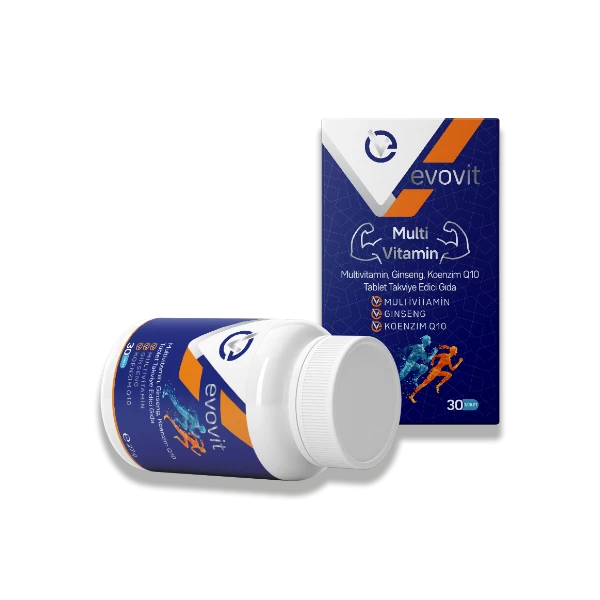 Evovit Multivitamin Ginseng Koenzim 10 Tablet Takviye Edici Gıda